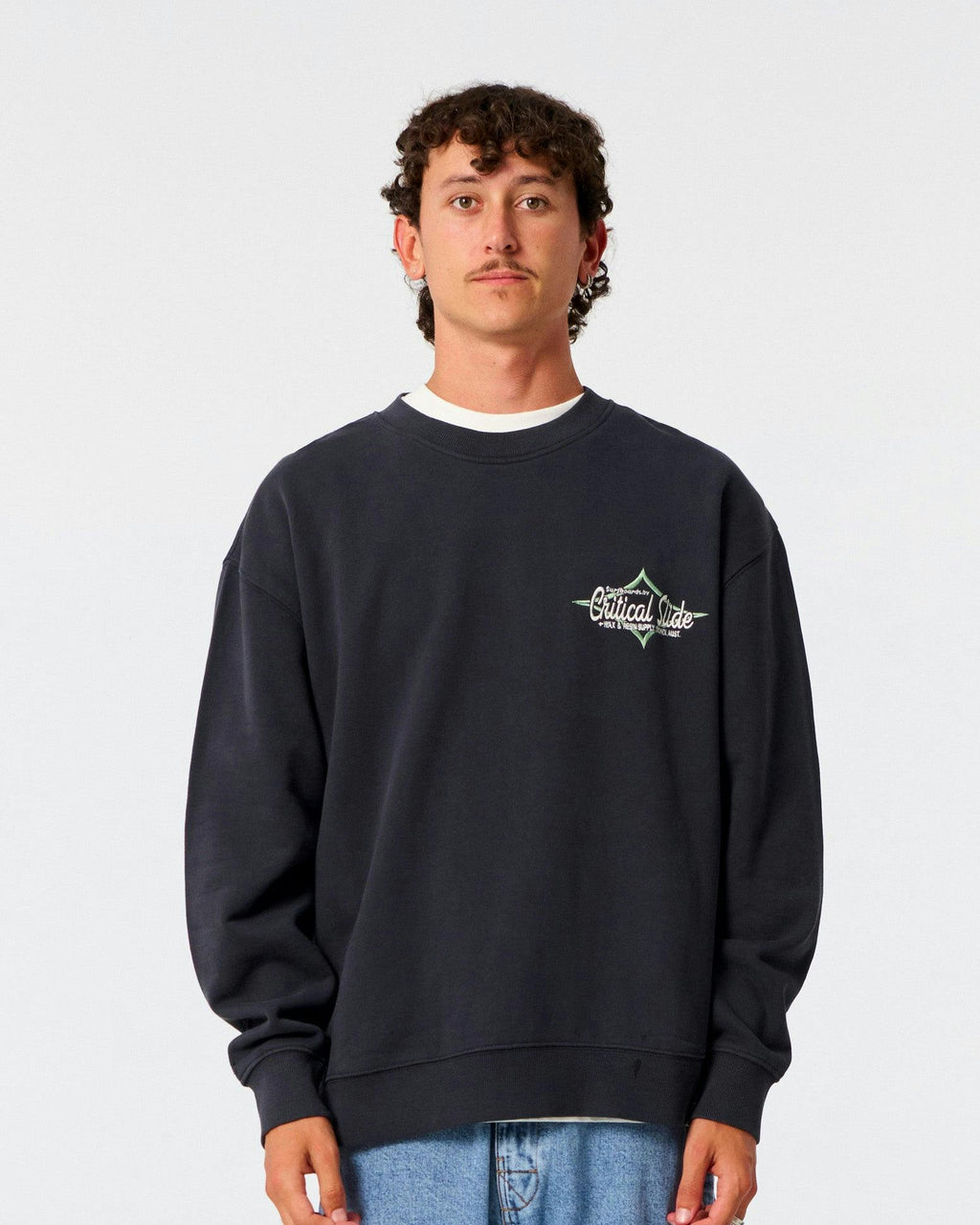 Sun Cured Diamond Crew - Vintage Black