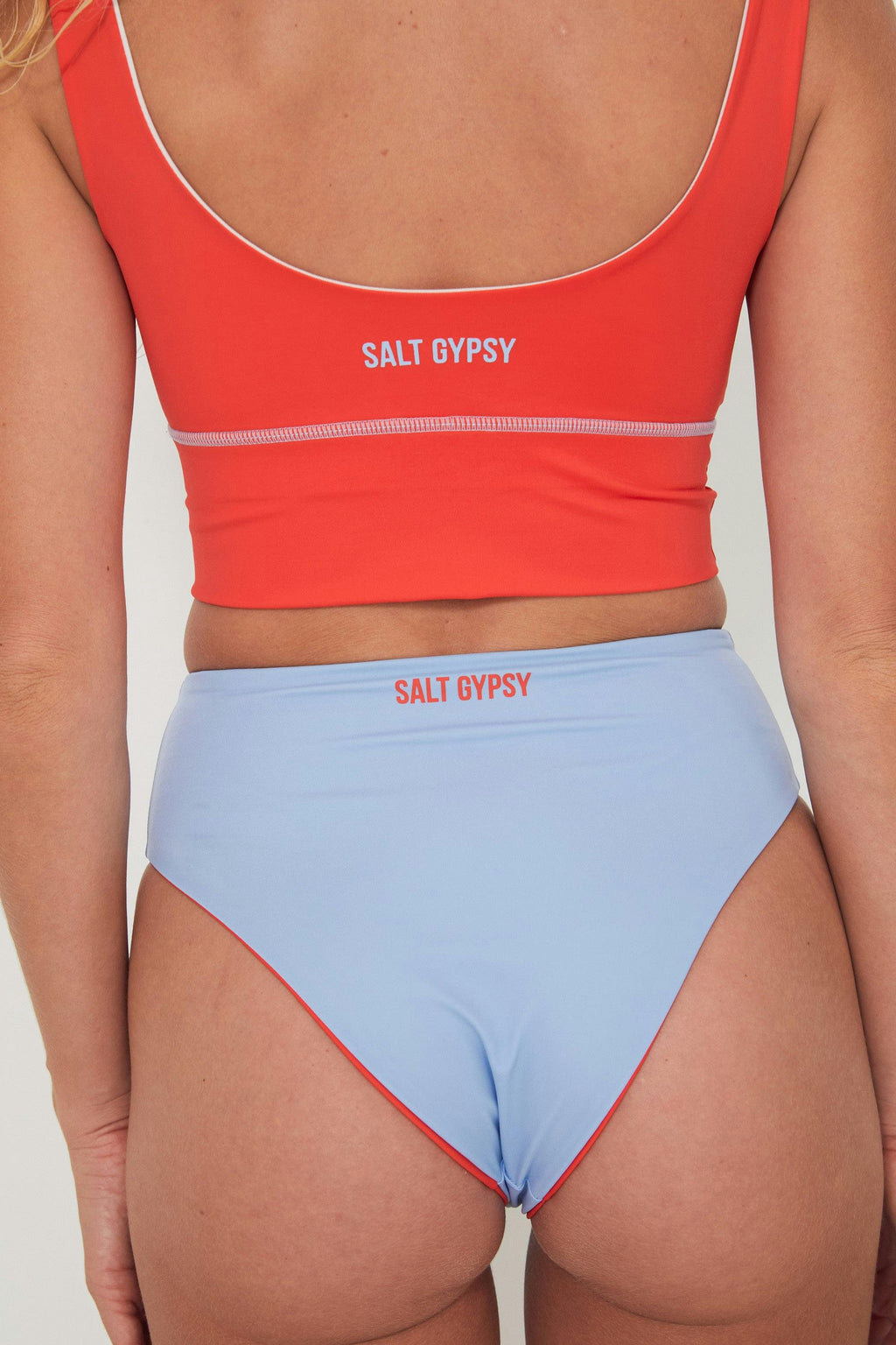 Punchy Surf Bikini Top - Chilli