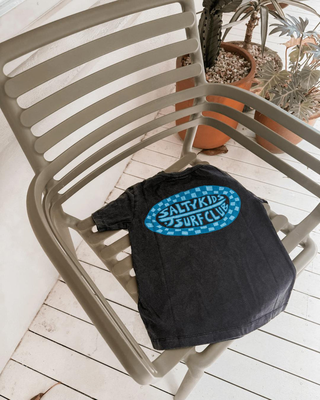 Salty Kids Surf Club Tee- Acid Wash