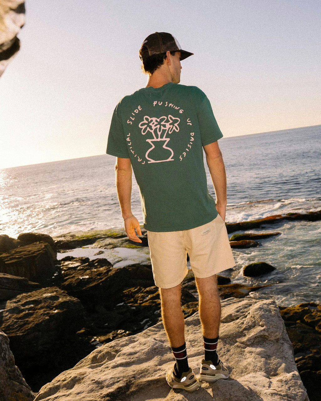 Daisy Tee - Dusty Green