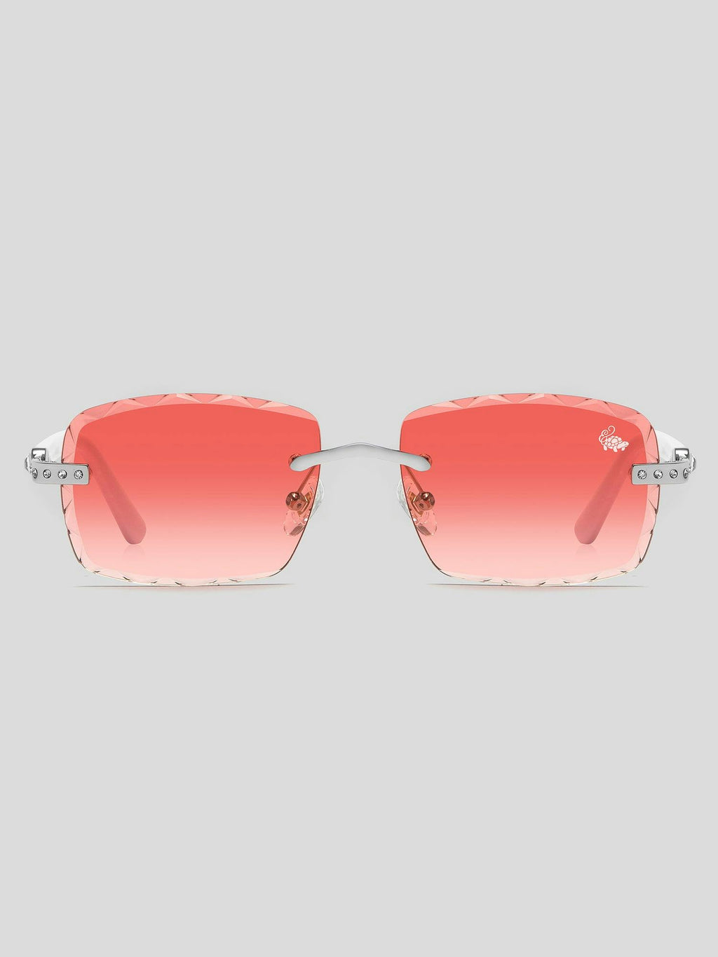 Palmeira White Silver | Burnt Red