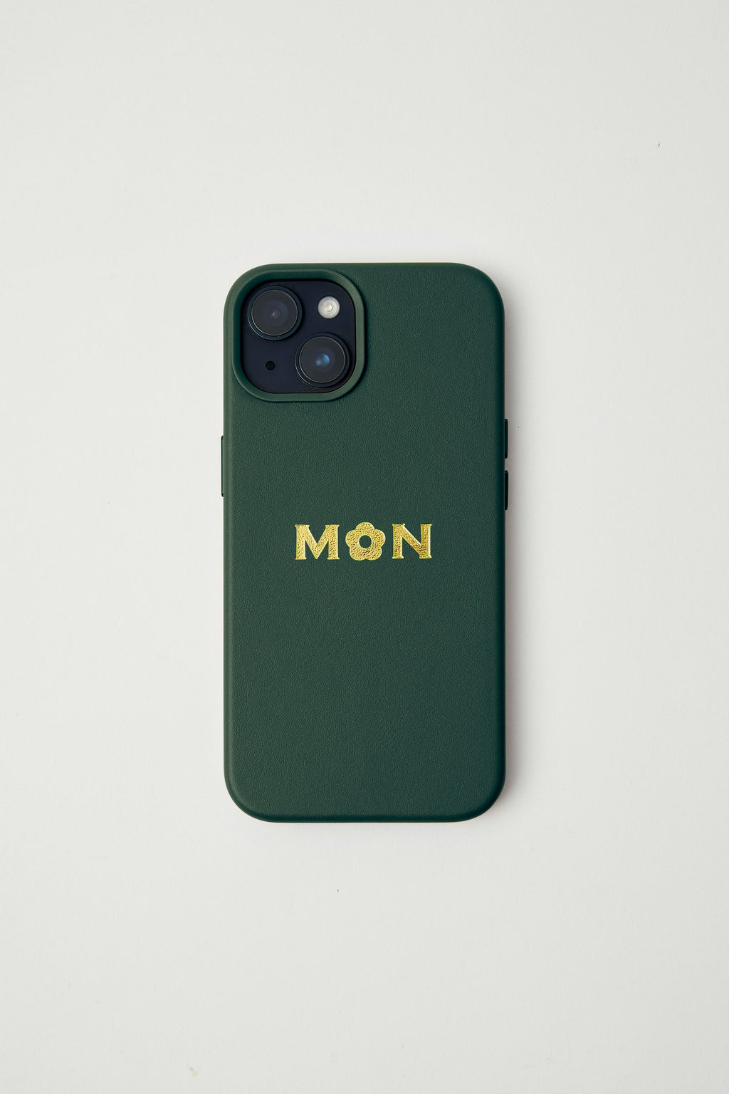 Vegan Leather iPhone 15 Pro Max Case | Forest Green