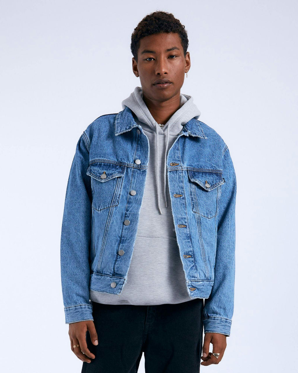 Joey Trucker Jacket - Stream Sky Retro