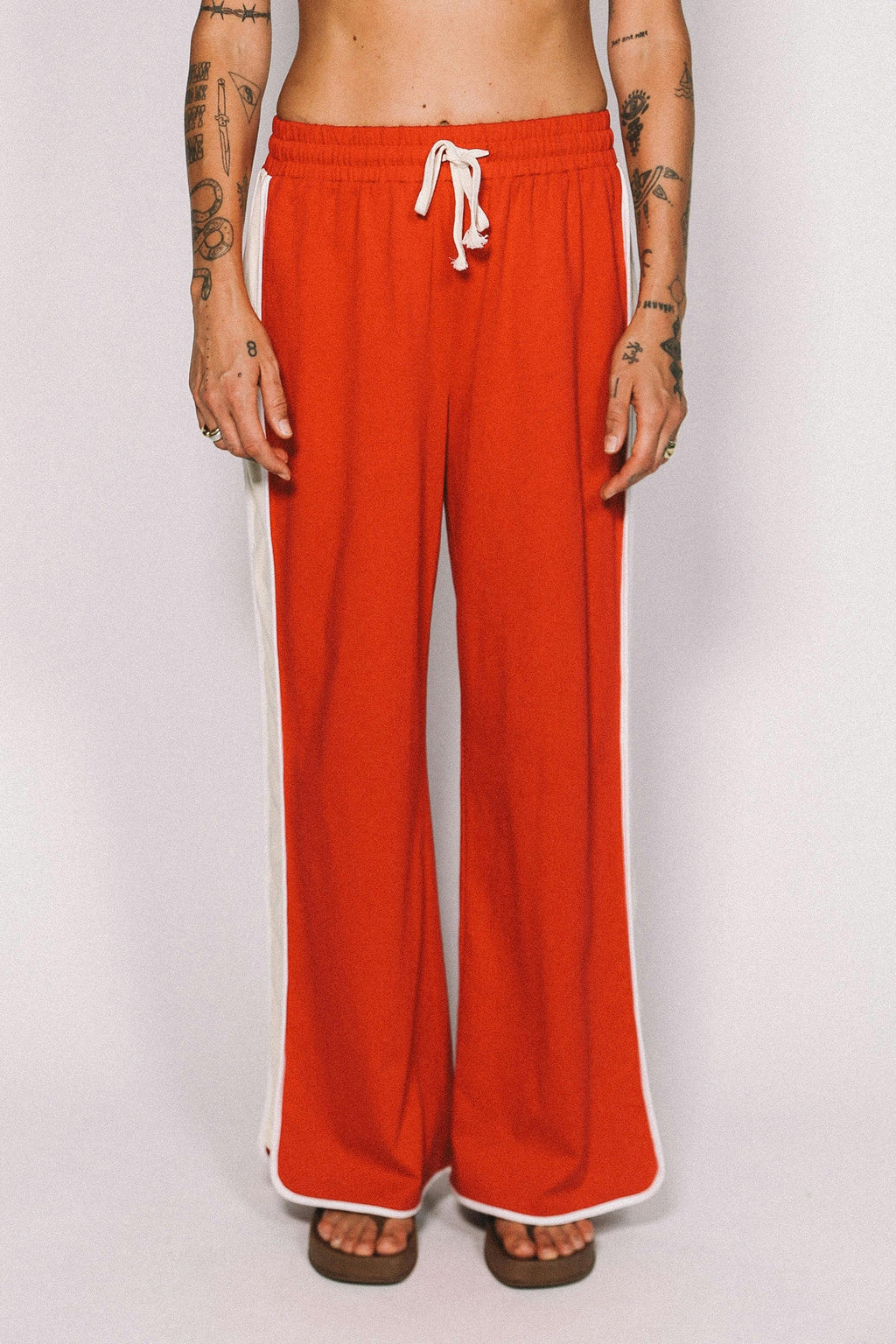Lazy Day Retro Pants - Red