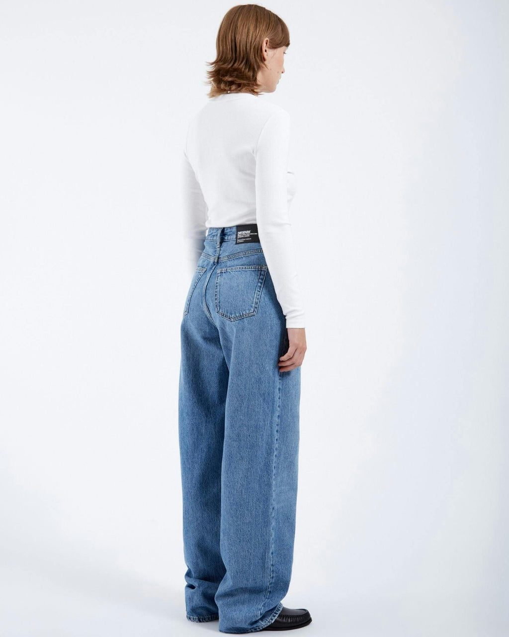 Donna Baggy Jeans - Stream Sky Used