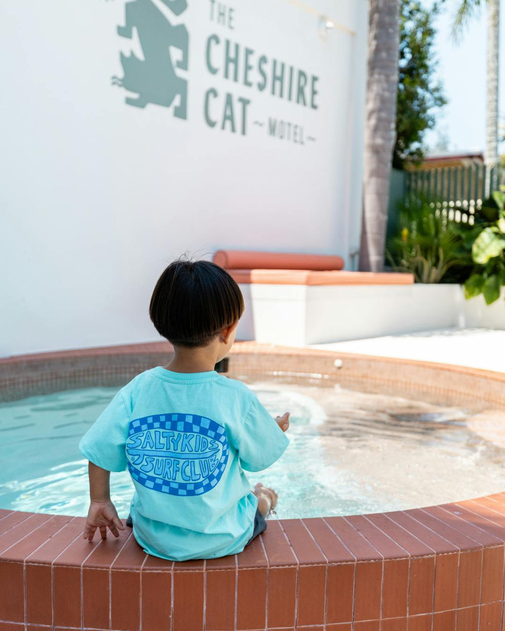 Salty Kids Surf Club Tee (Aqua Blue)