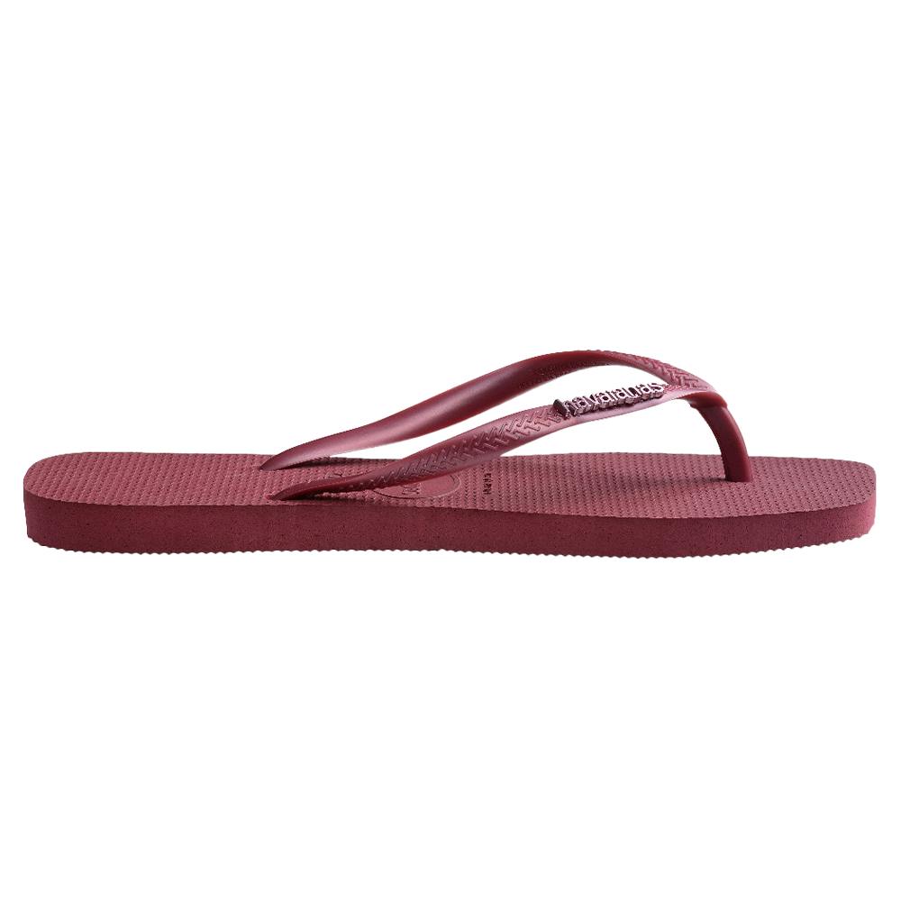Slim Square Metal Logo Thongs