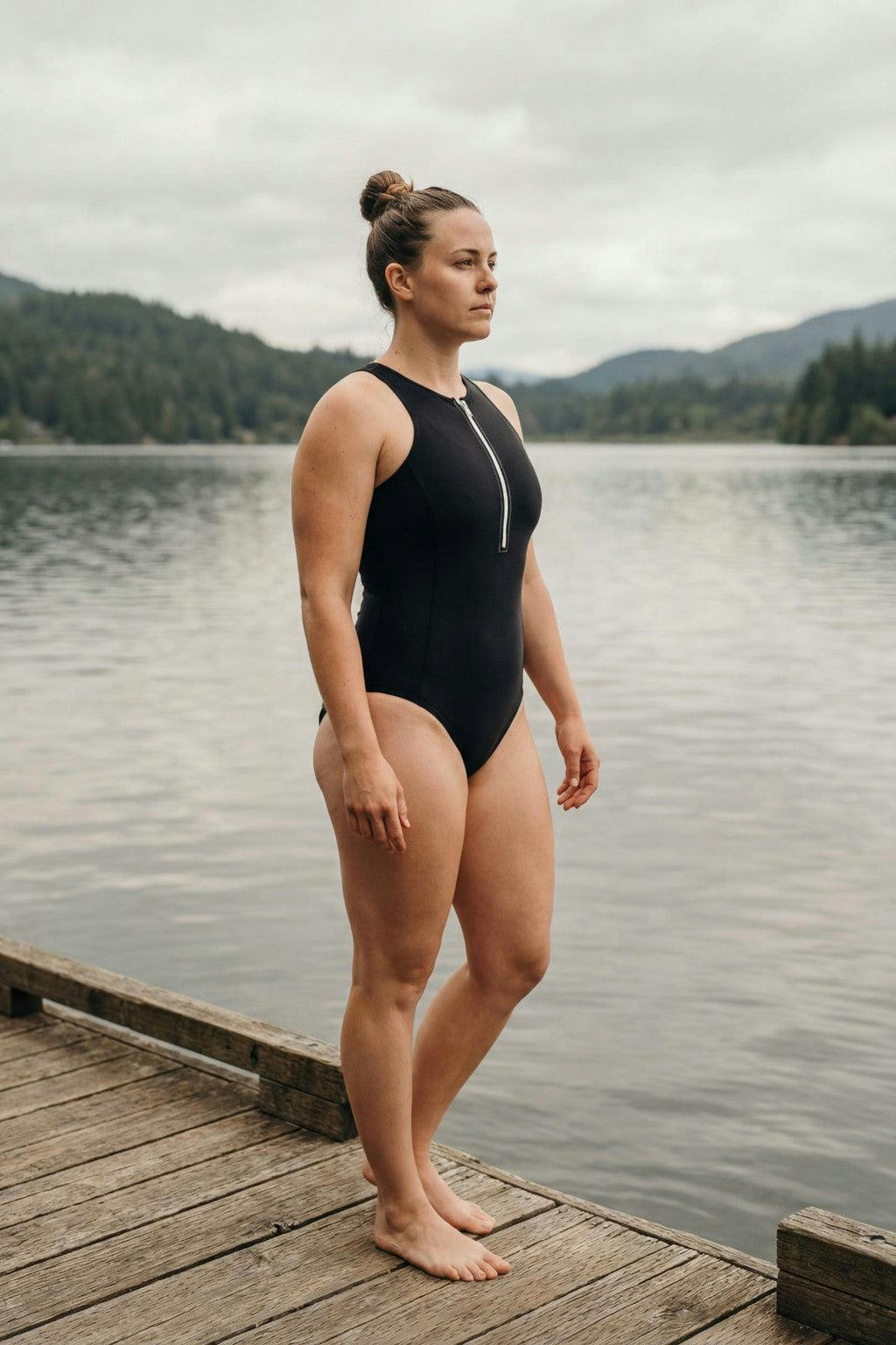 Yemaya One Piece Swimsuit Full Coverage ― Black