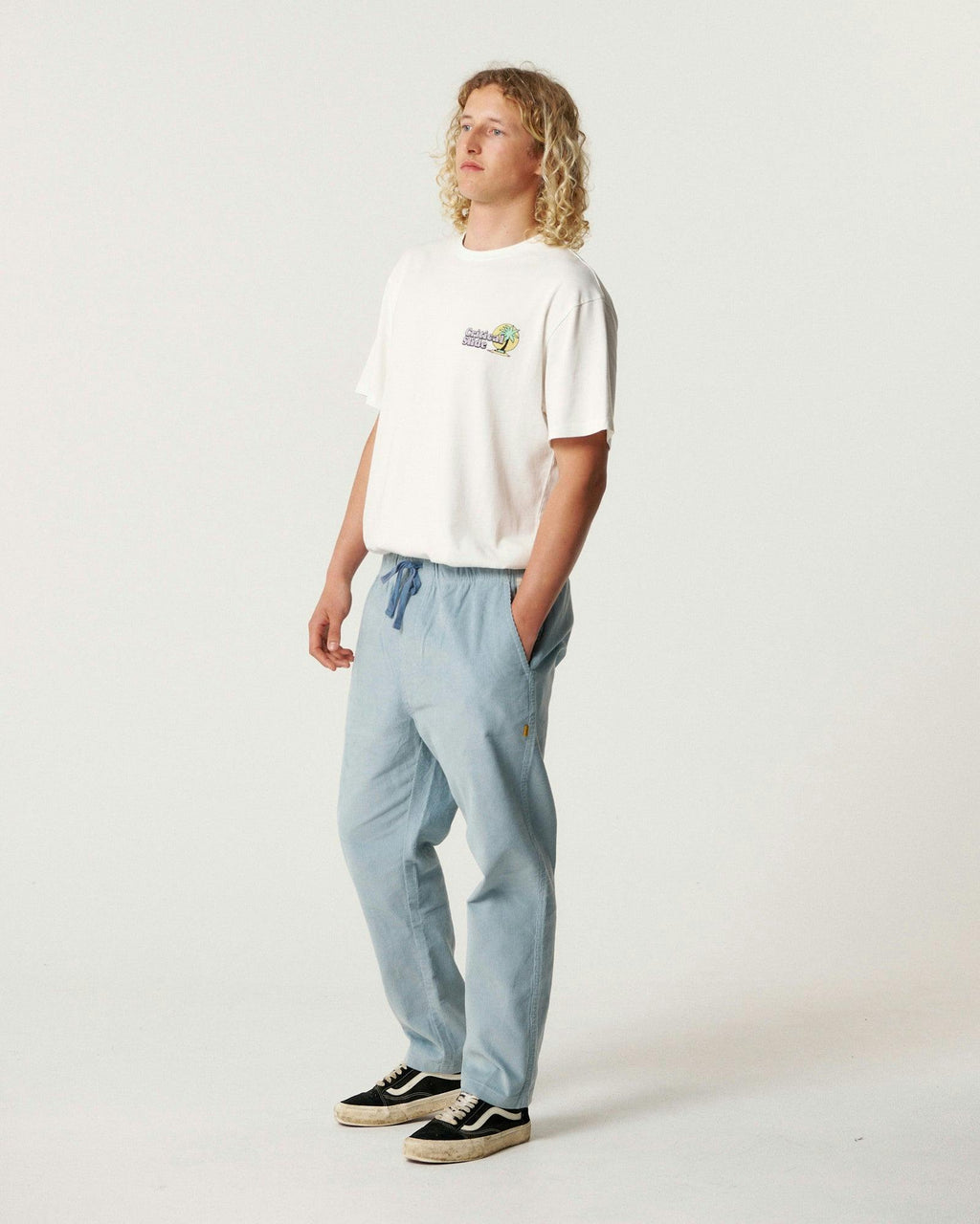 All Day Cord Pant - Dusty Blue