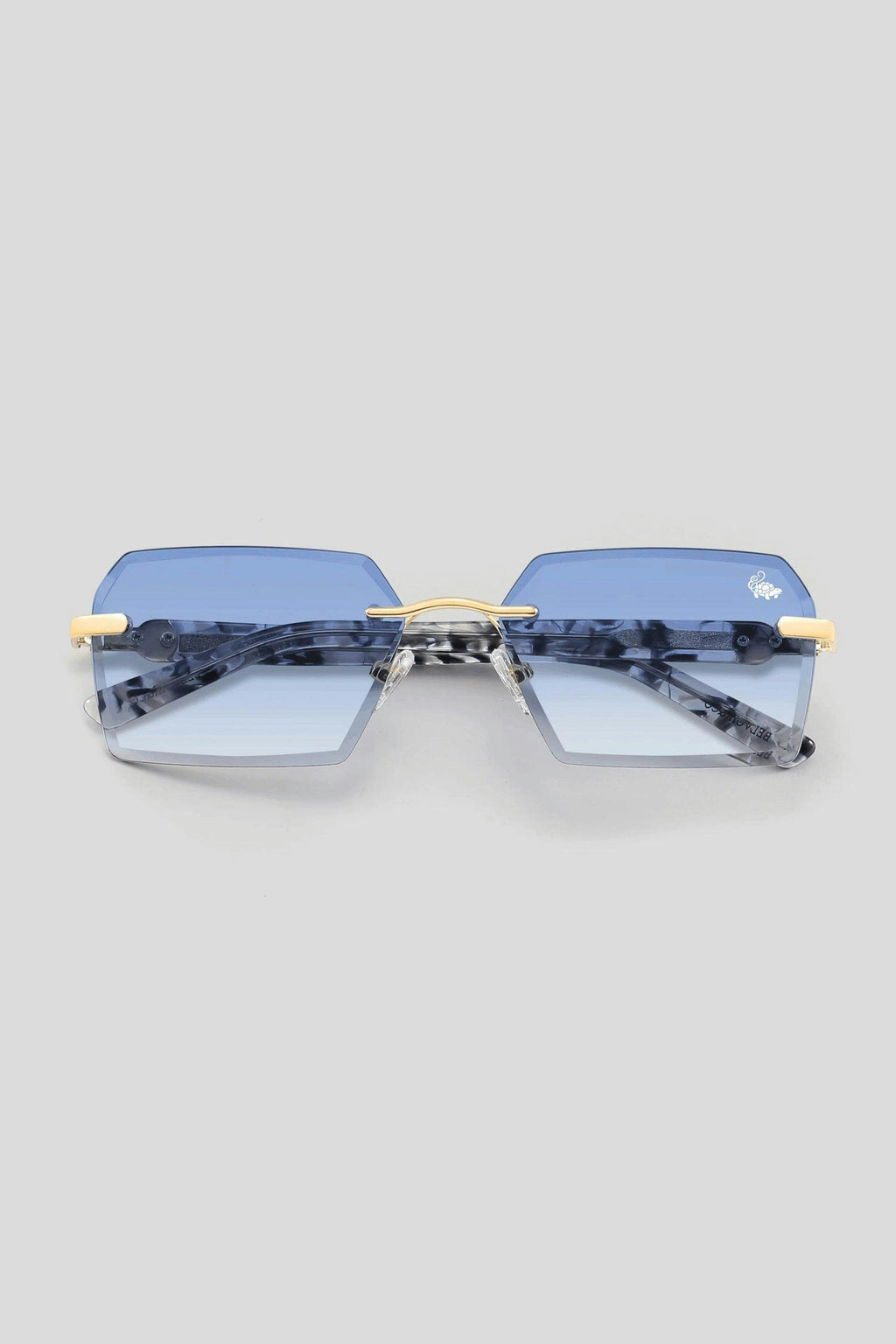 Kennedy White Marble Gold | Blue