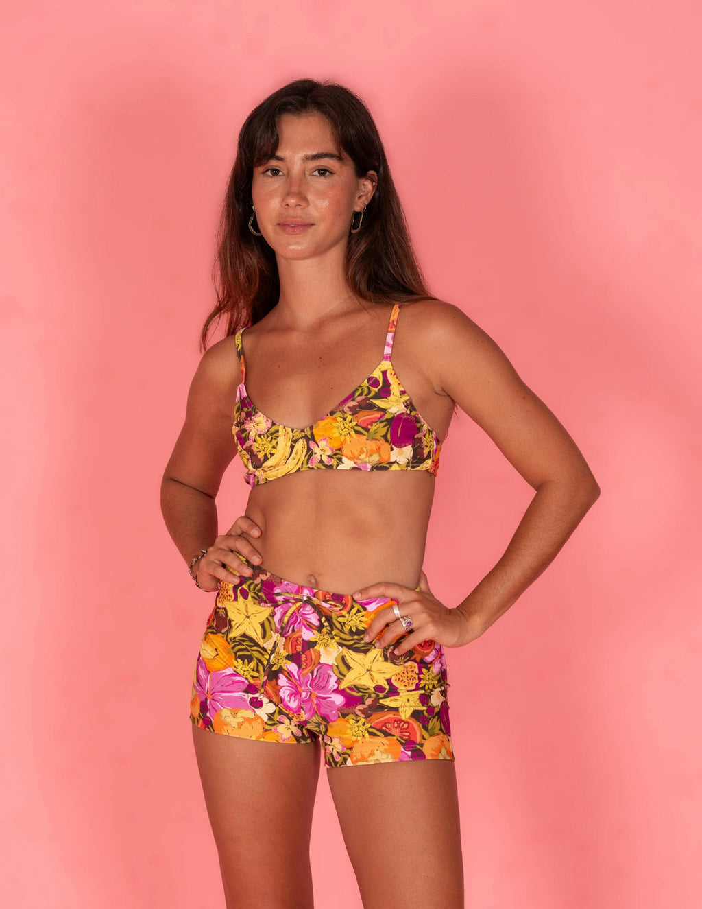 Bikini Top in Fruity Print