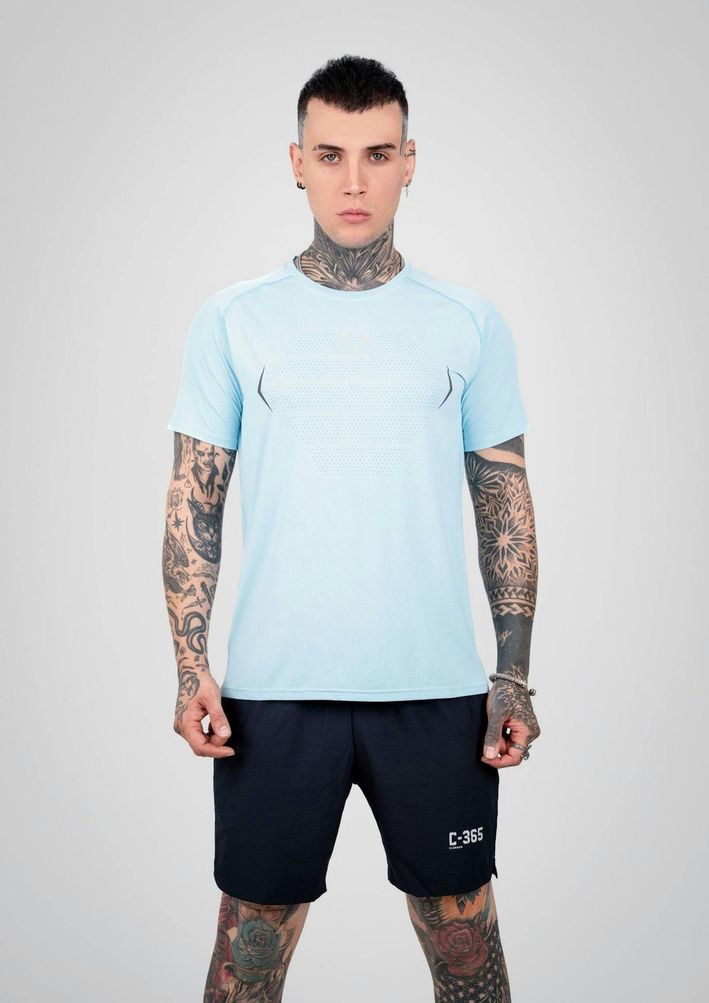 C-365 Performance Tee (Model 324305) - Light Blue