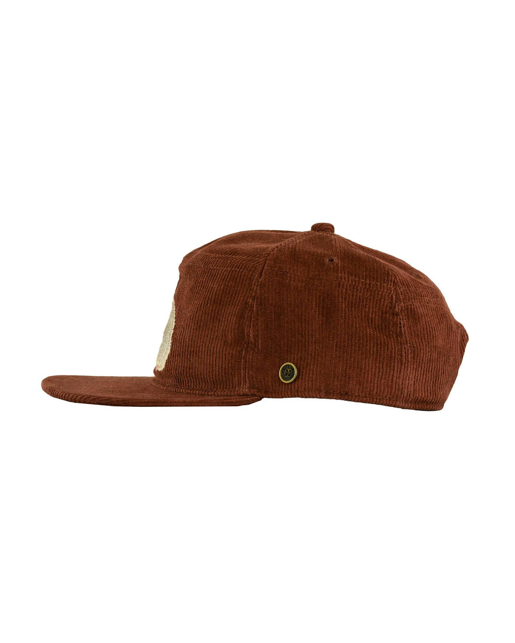 The Stash Cap – Wombat Embroidery – Corduroy Brown Snapback Hat
