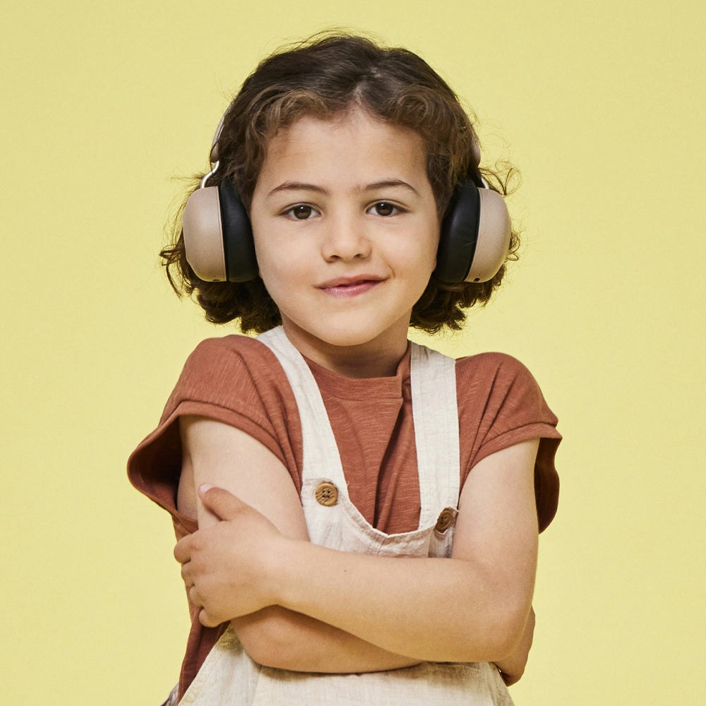 Kreafunk Kids Buzz Junior Bluetooth Headphones - Ivory Sand