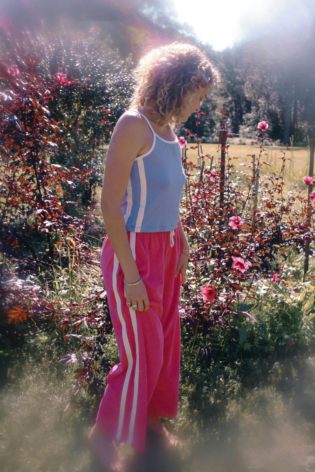 Sporty Crop Top in Lavender