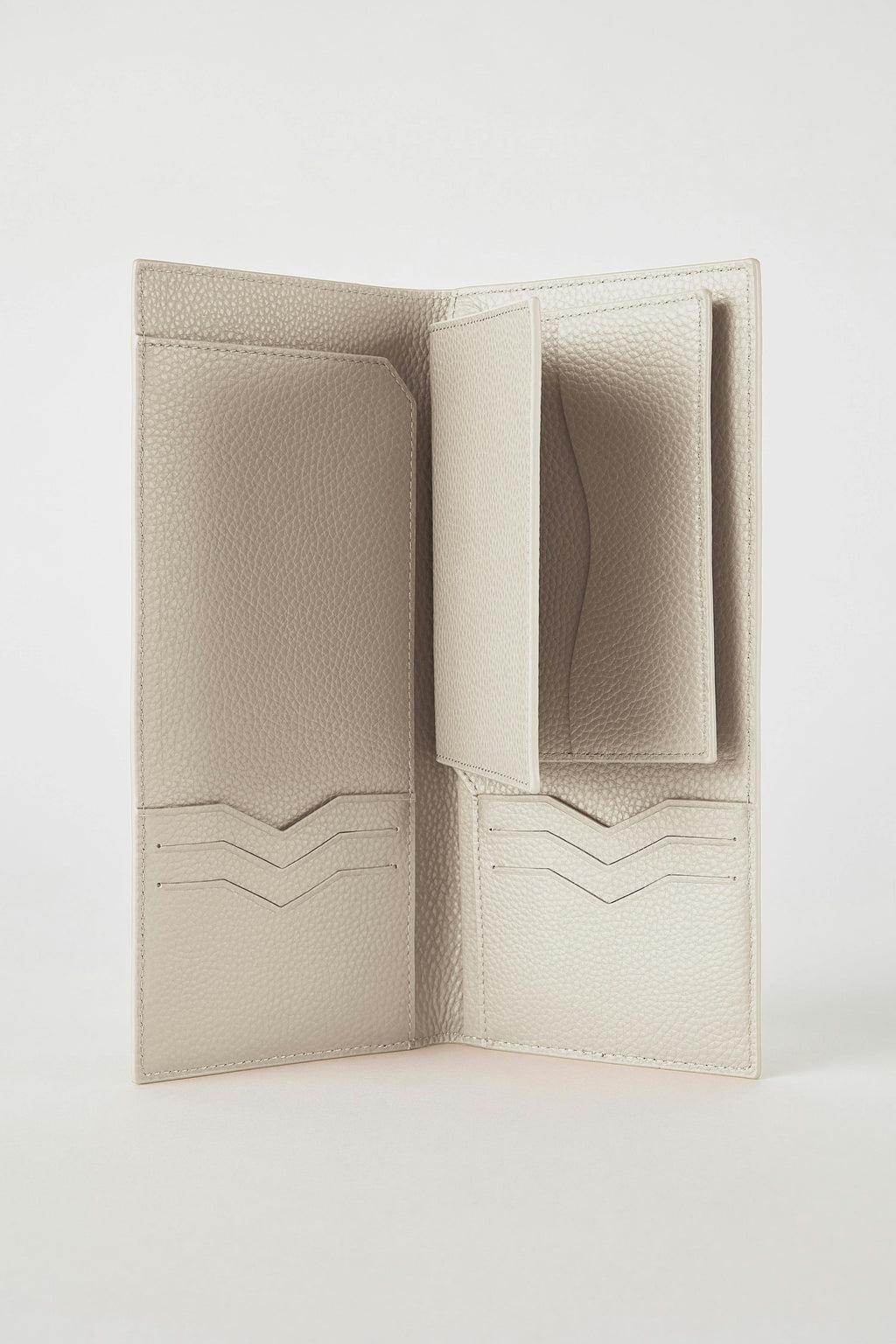 Leather Travel Wallet | White