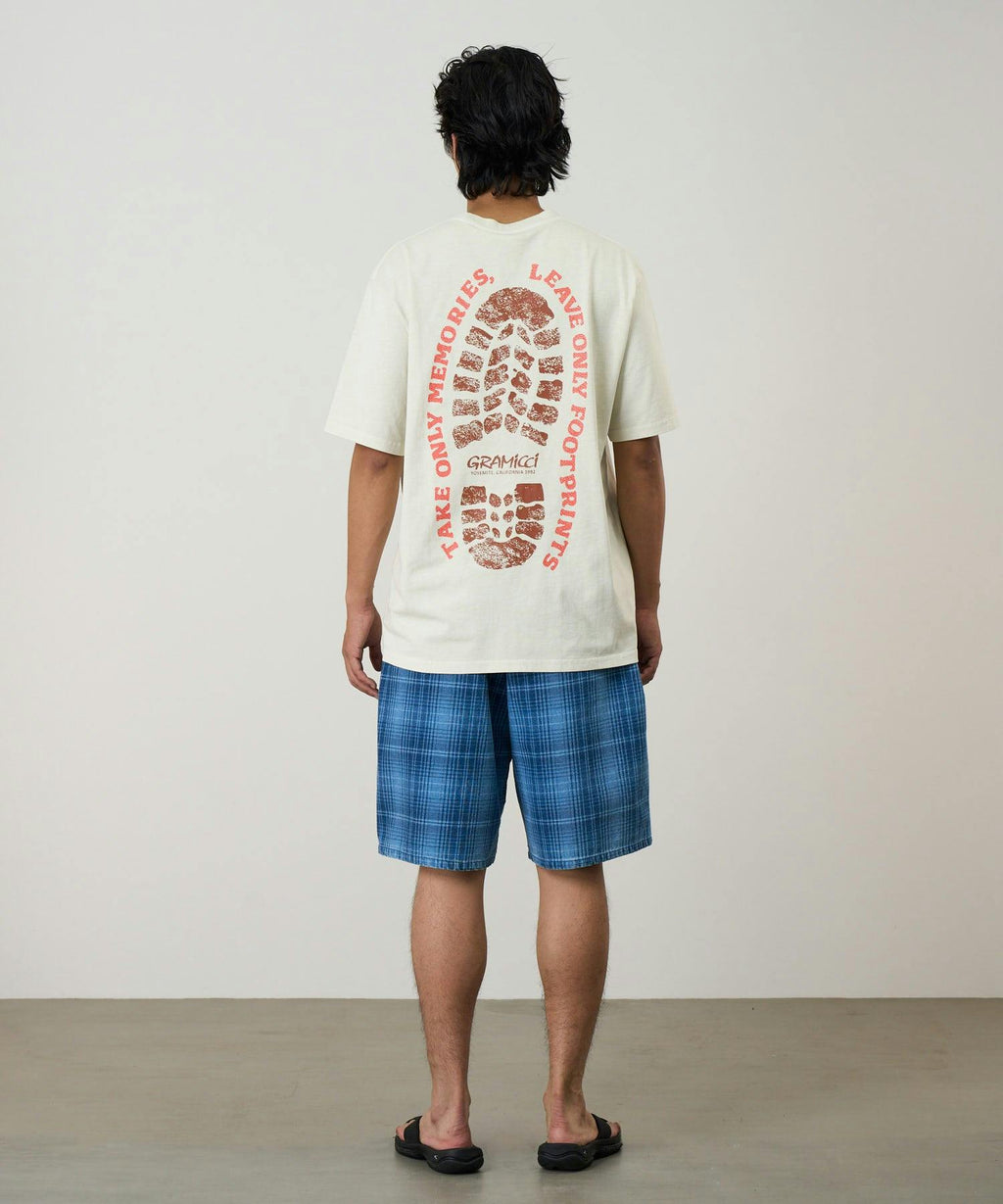 Gramicci Footprints Tee in Natural Pigment