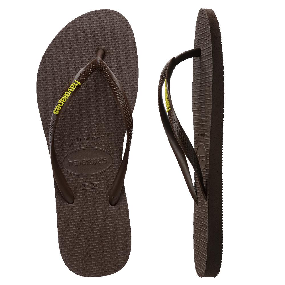 Slim Rubber Logo Thongs