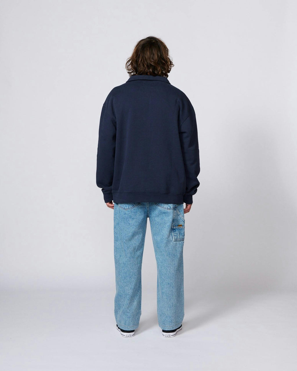 Resin 1/4 Zip Crew - Blue