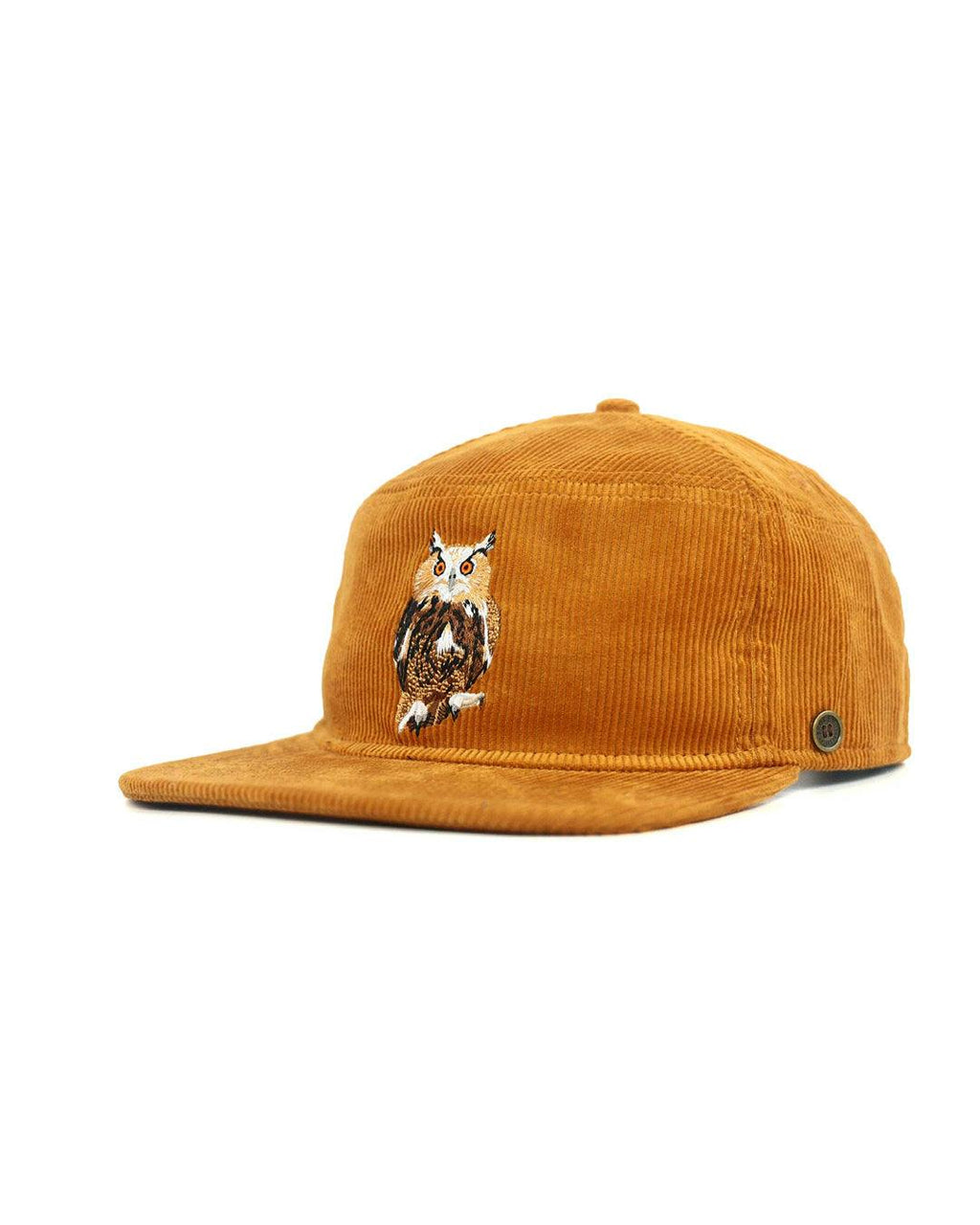 The Stash Cap - Corduroy - Mustard Owl