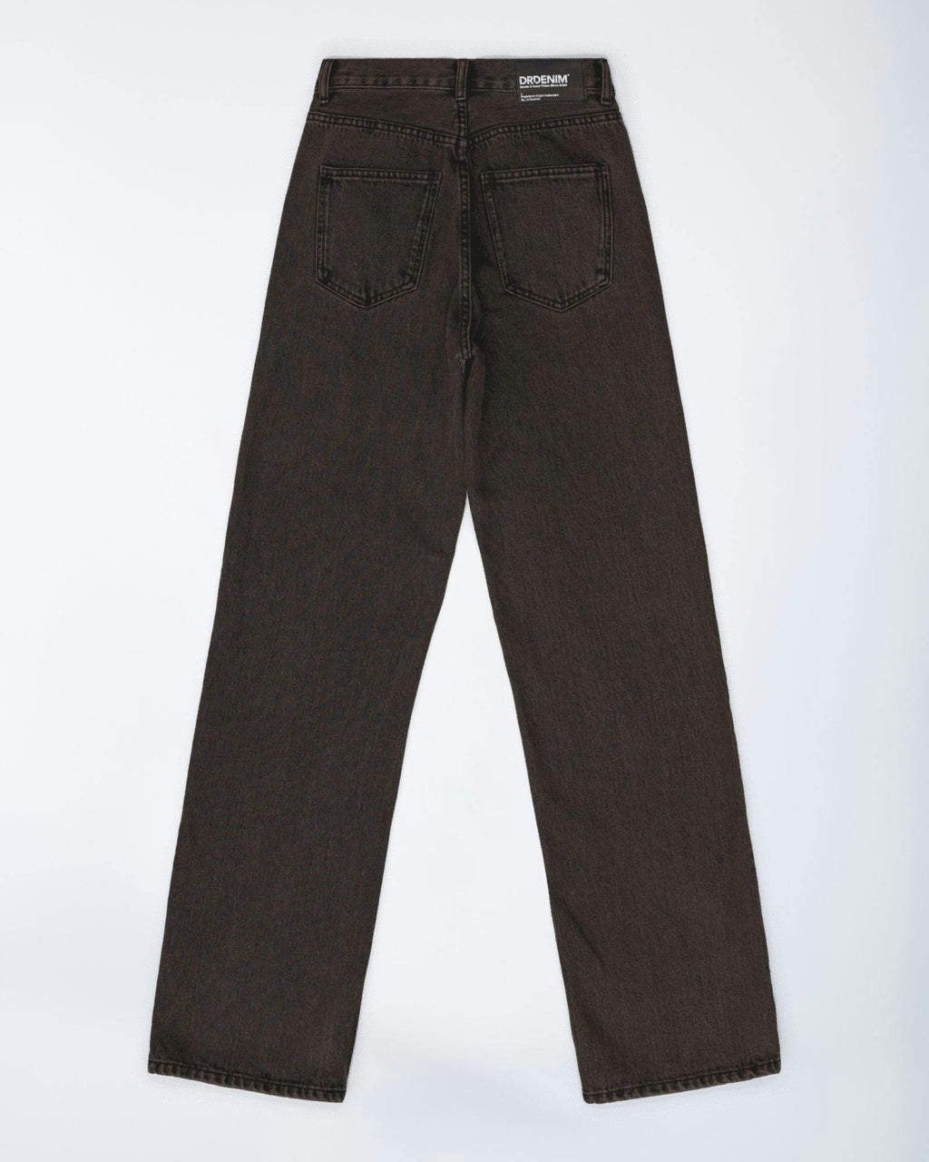 Echo High Straight Jeans PETITE - Tar Jet Brown