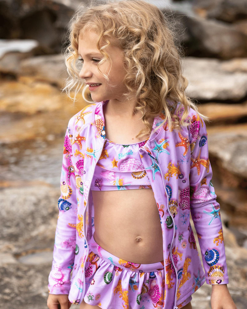 Beach Treasures Rash Top