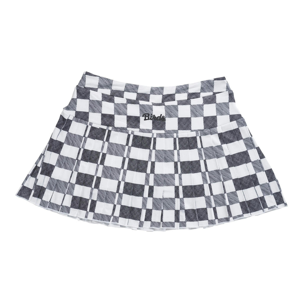 Birds Gingham Skort