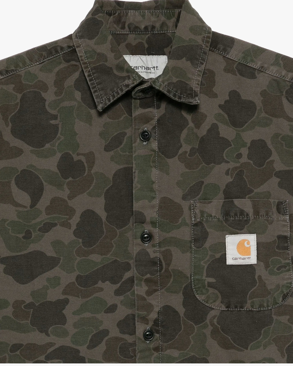 Carhartt WIP Long Sleeve Duck Canvas Camo Shirt