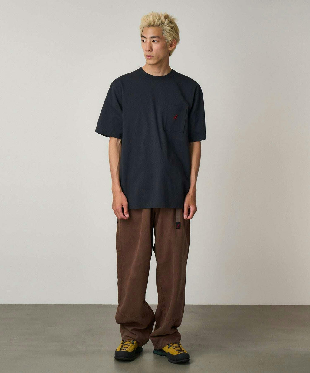 Gramicci One Point Pocket Tee in Vintage Black