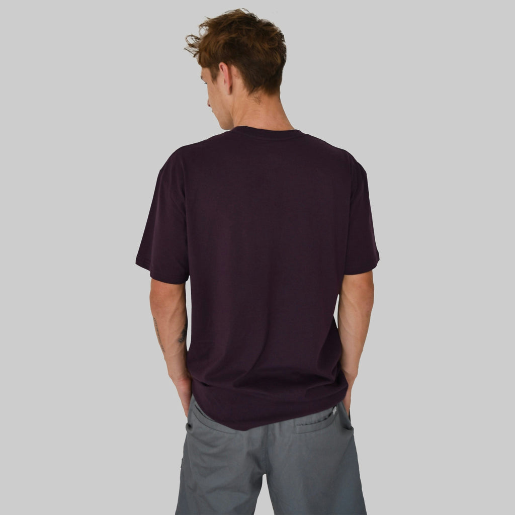 BLOCK TEE / PLUM