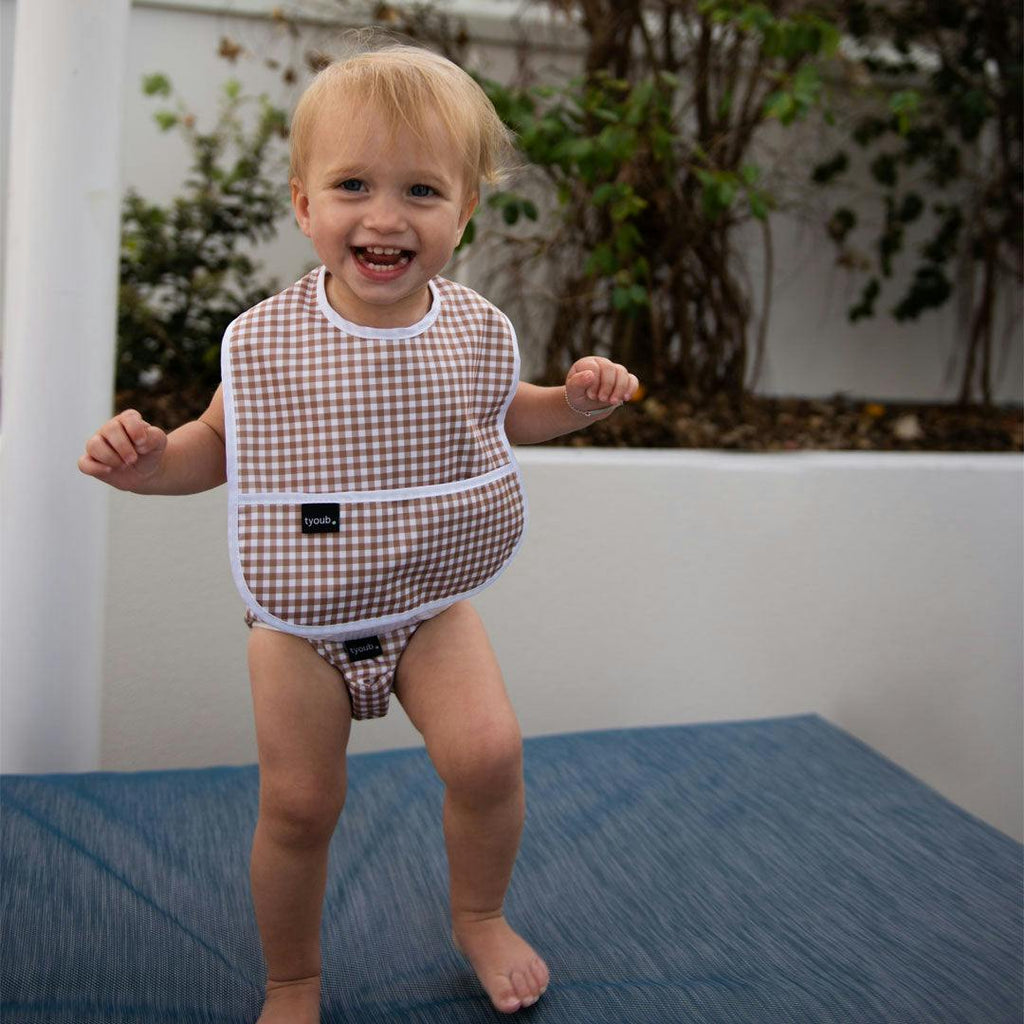 Baby Bib Tyoub Stay-dry - Fawn Check