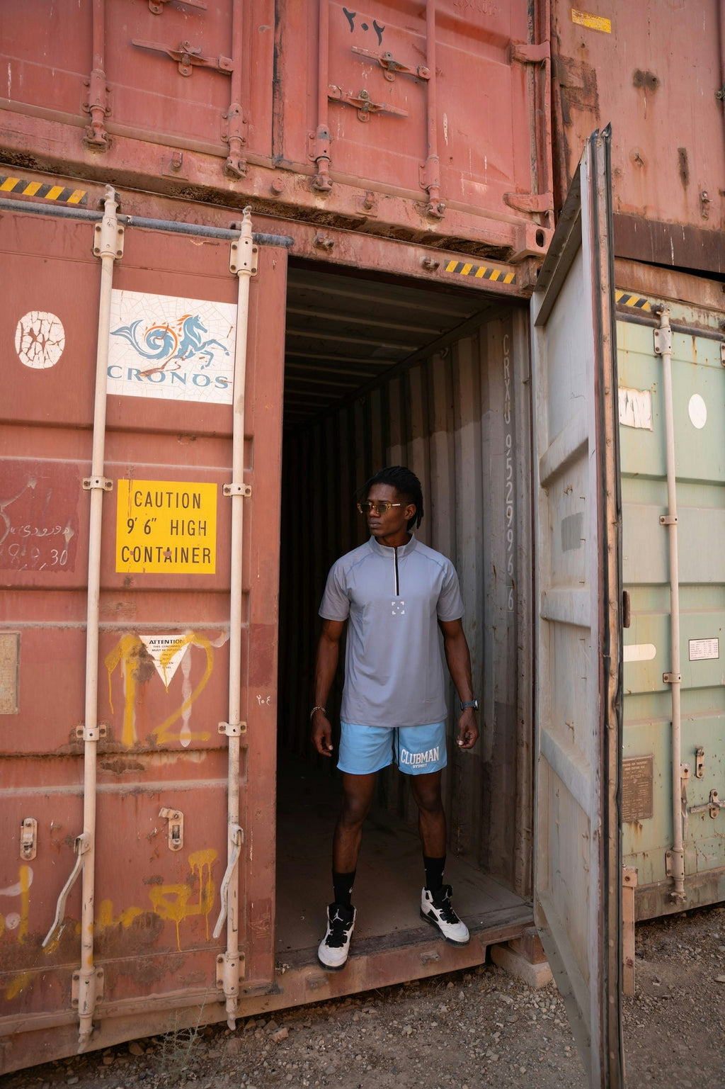 C-365 Motion Zip Tee (Model 823302) - Haze Blue