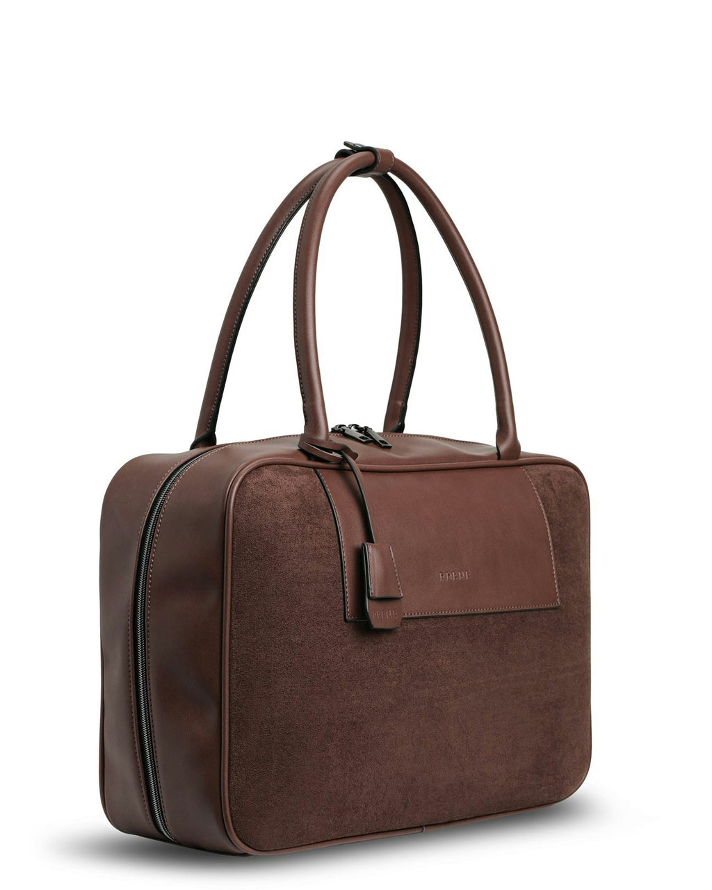 The Harris Bag (CHOCOLATE SUEDE) Neoprene Bowler Bag