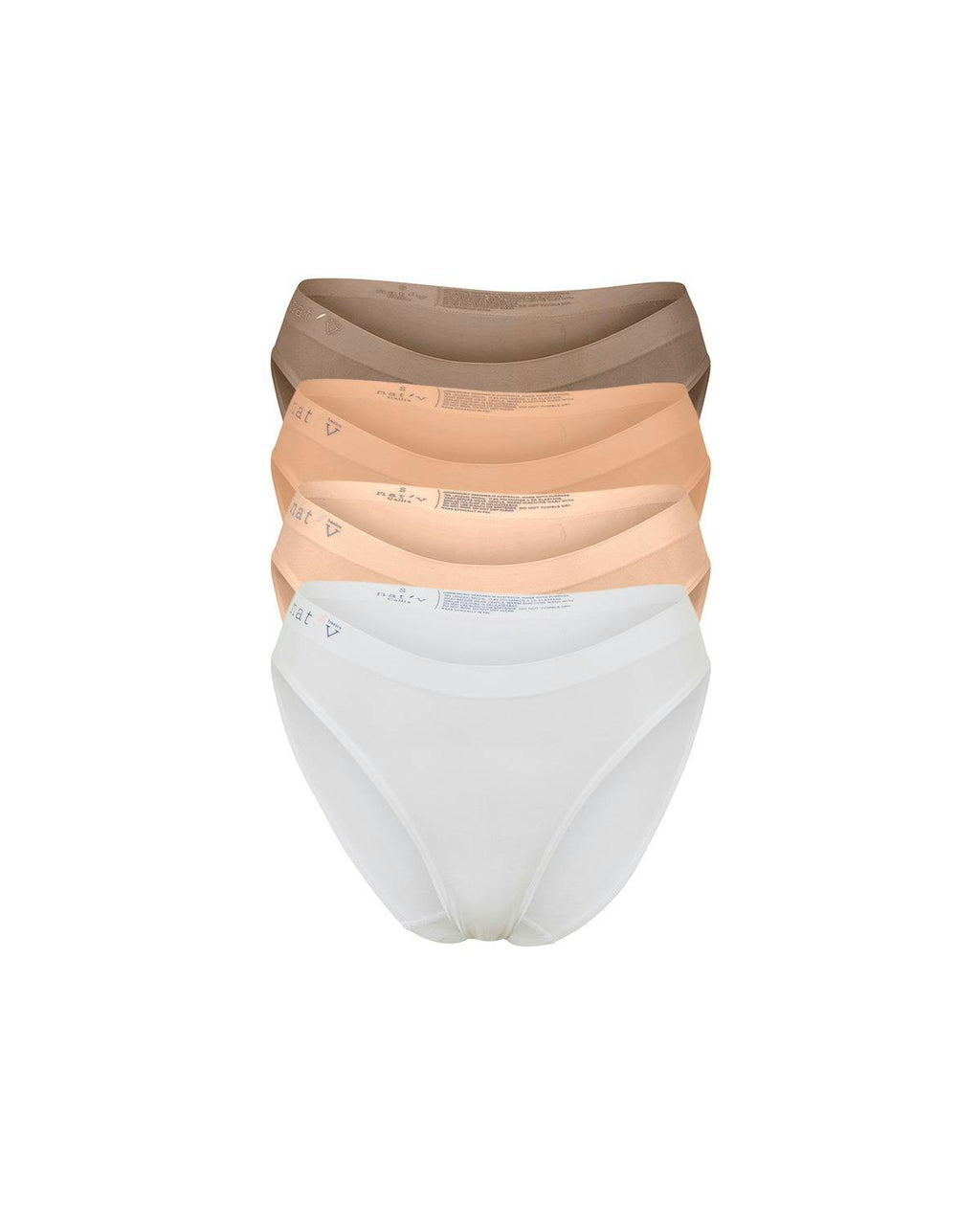 Callie Modal Bikini Brief Underwear 4 Pack - Mixed Light Nudes