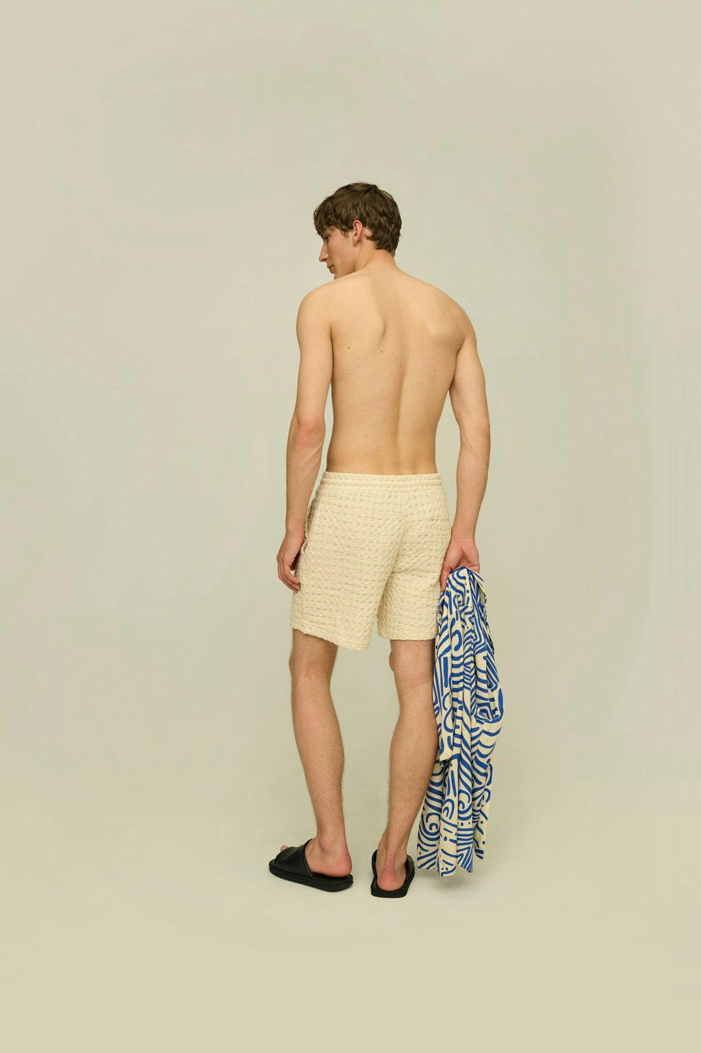 OAS Ecru Porto Waffle Short
