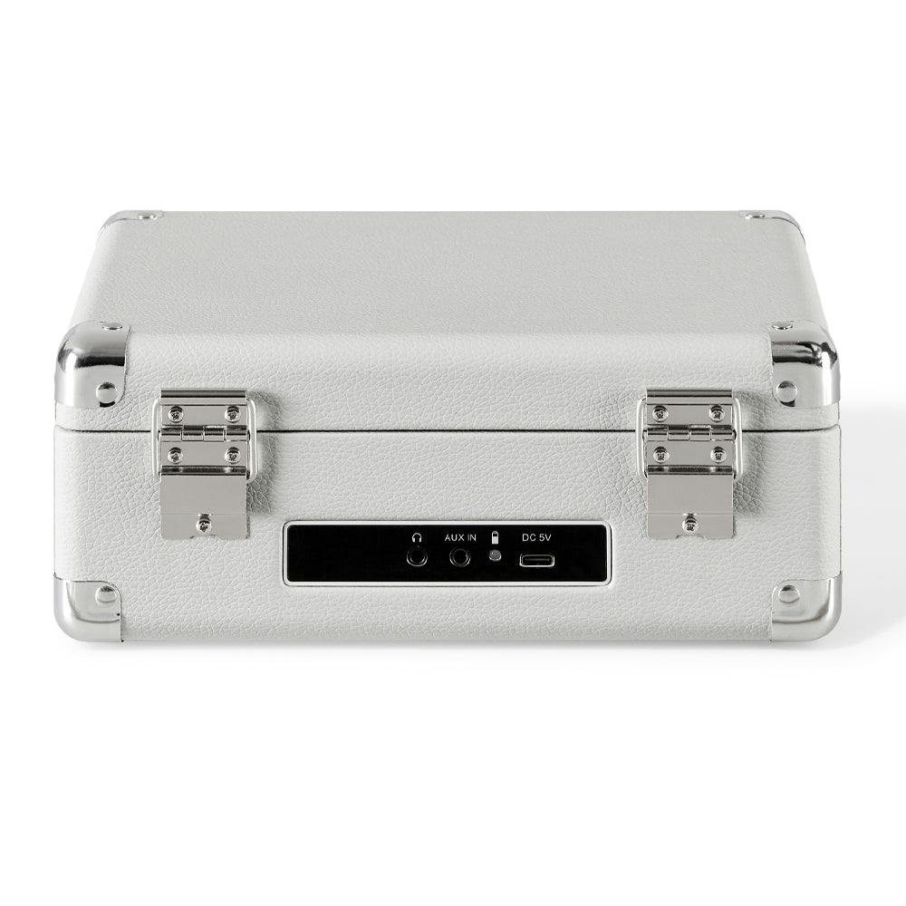 Crosley Cruiser Portable Retro CD Player with Stereo Bluetooth Speakers, FM Radio - White Sands