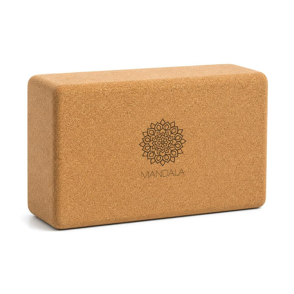 Mandala Natural Cork Yoga Block - Large