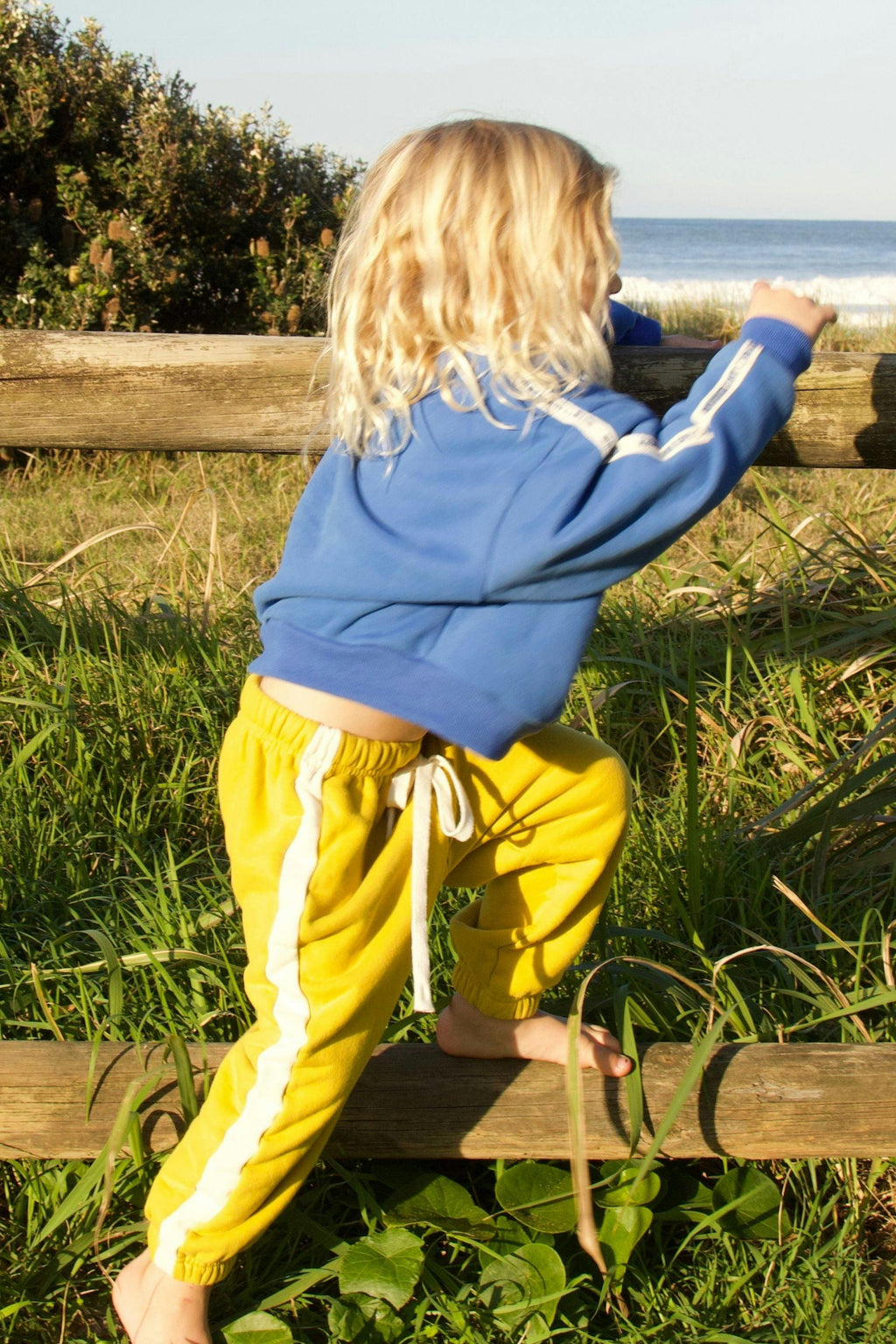 Kids Cloud Racer Sweater - Blue