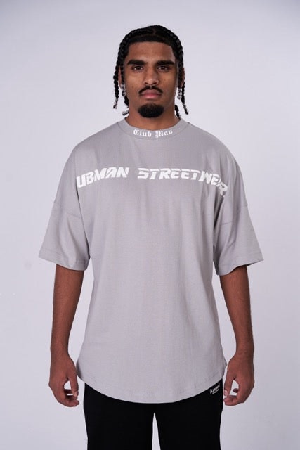 CLUBMAN Oversized 'Silver Script' T-shirt