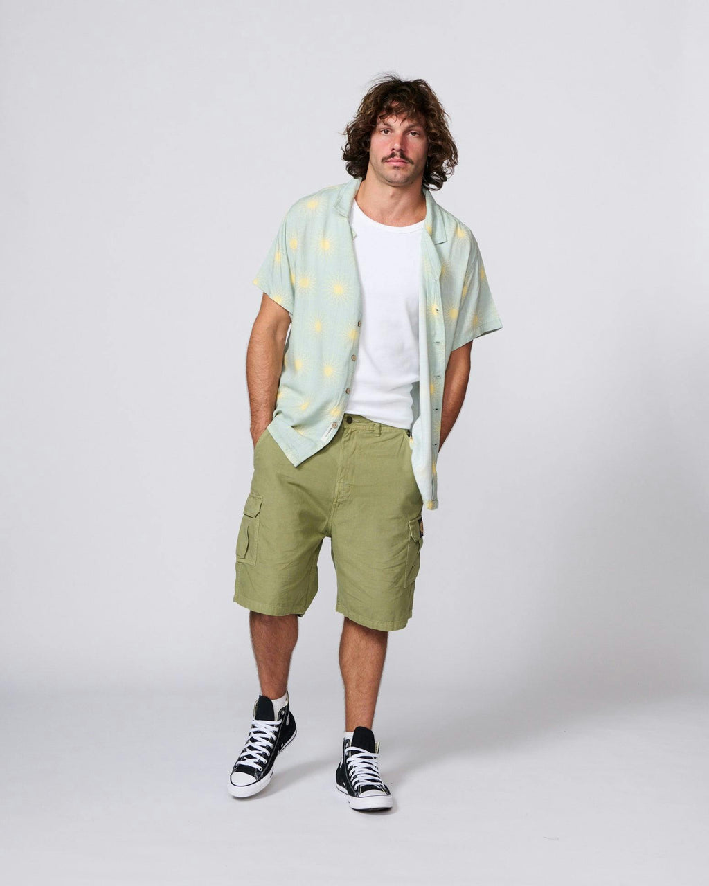 Sun Salute Resort Shirt - Seafoam