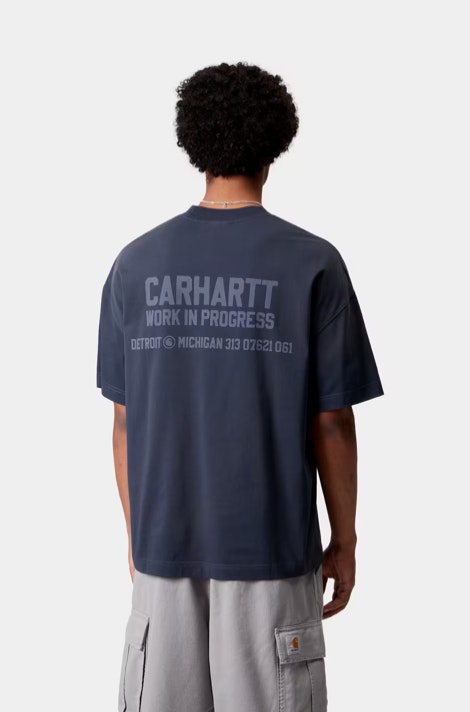 Carhartt WIP Short Sleeve Distance T-Shirt in Jupiter Stone Dyed