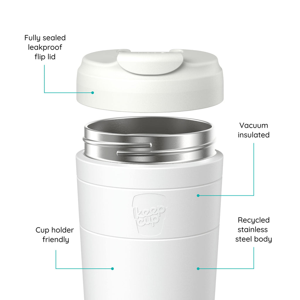 Commuter Insulated Travel Cup - 16oz | Bone White