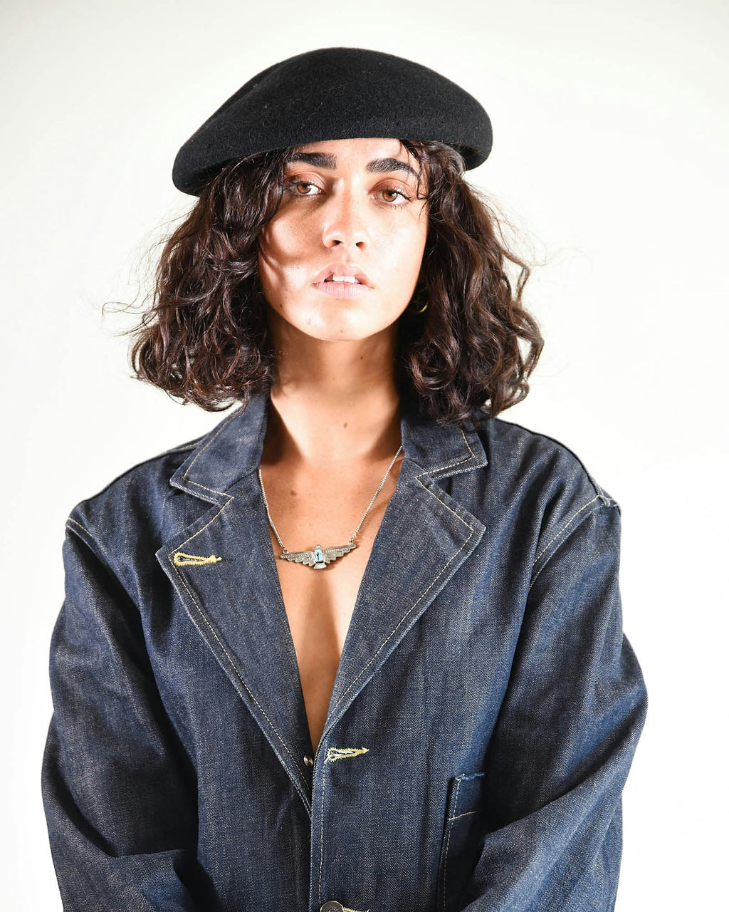 The Château Beret – Black Wool French Artist Hat