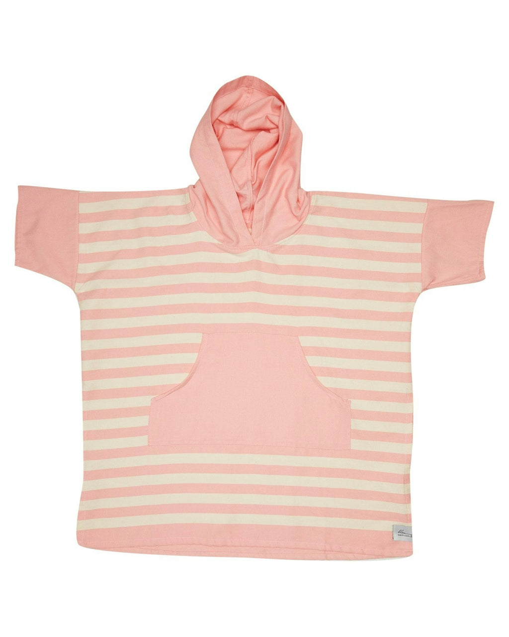 Ocean Pink Stripe Medium Poncho