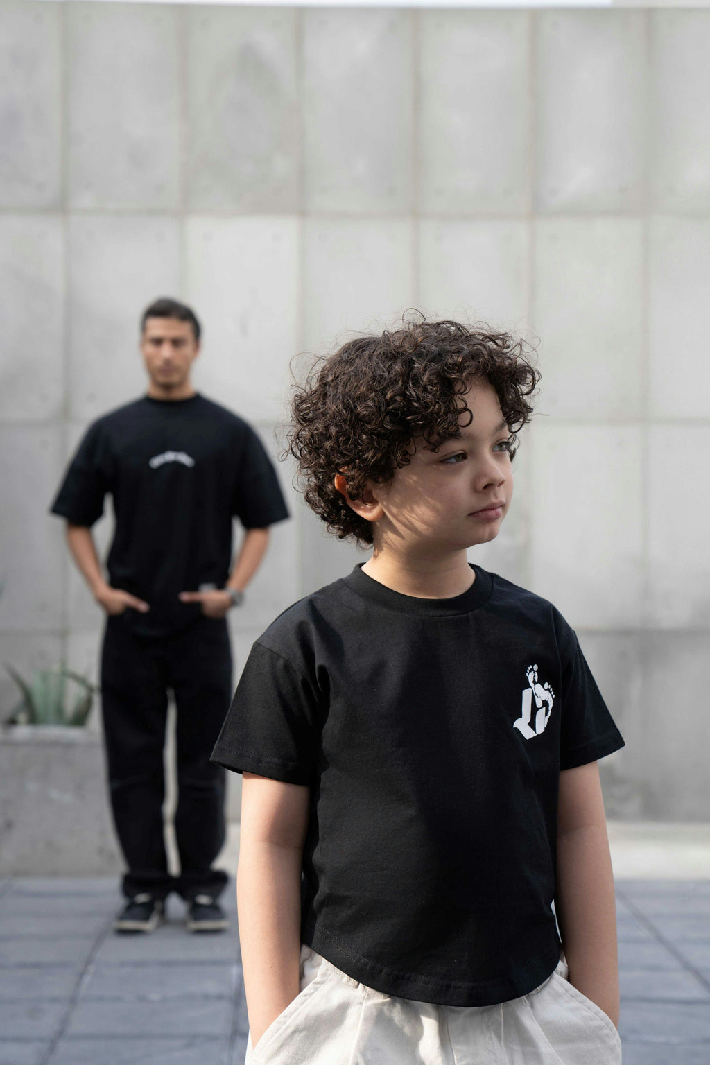 Kids "Footprint" Tee – Black