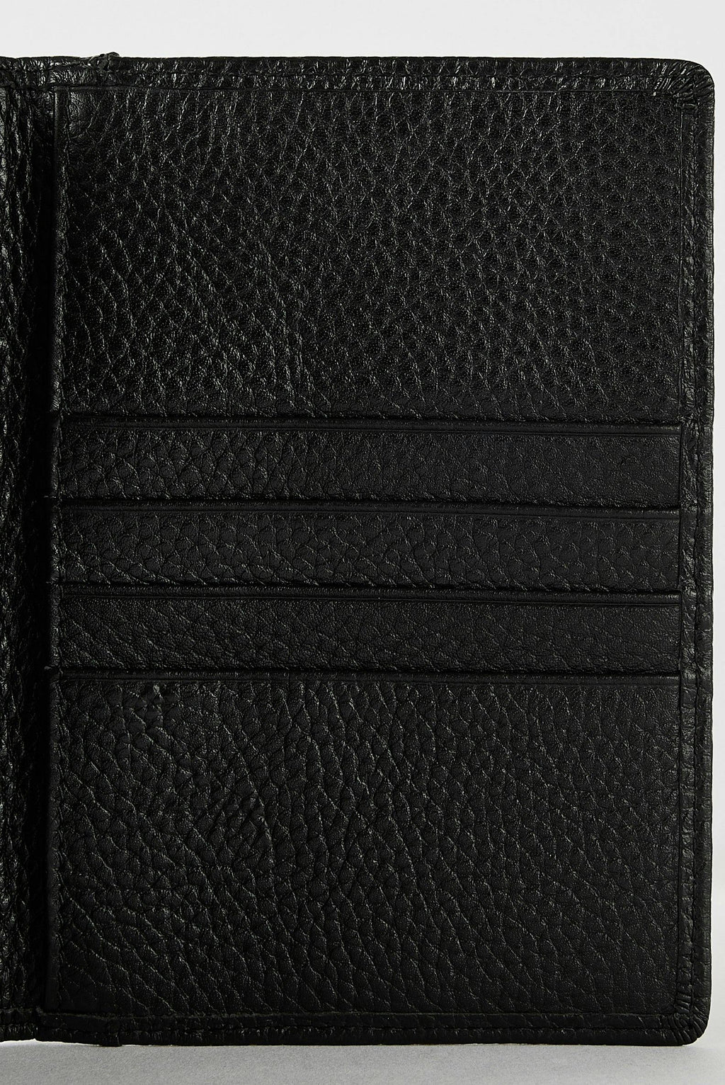 Luxury Leather Passport Wallet | Black