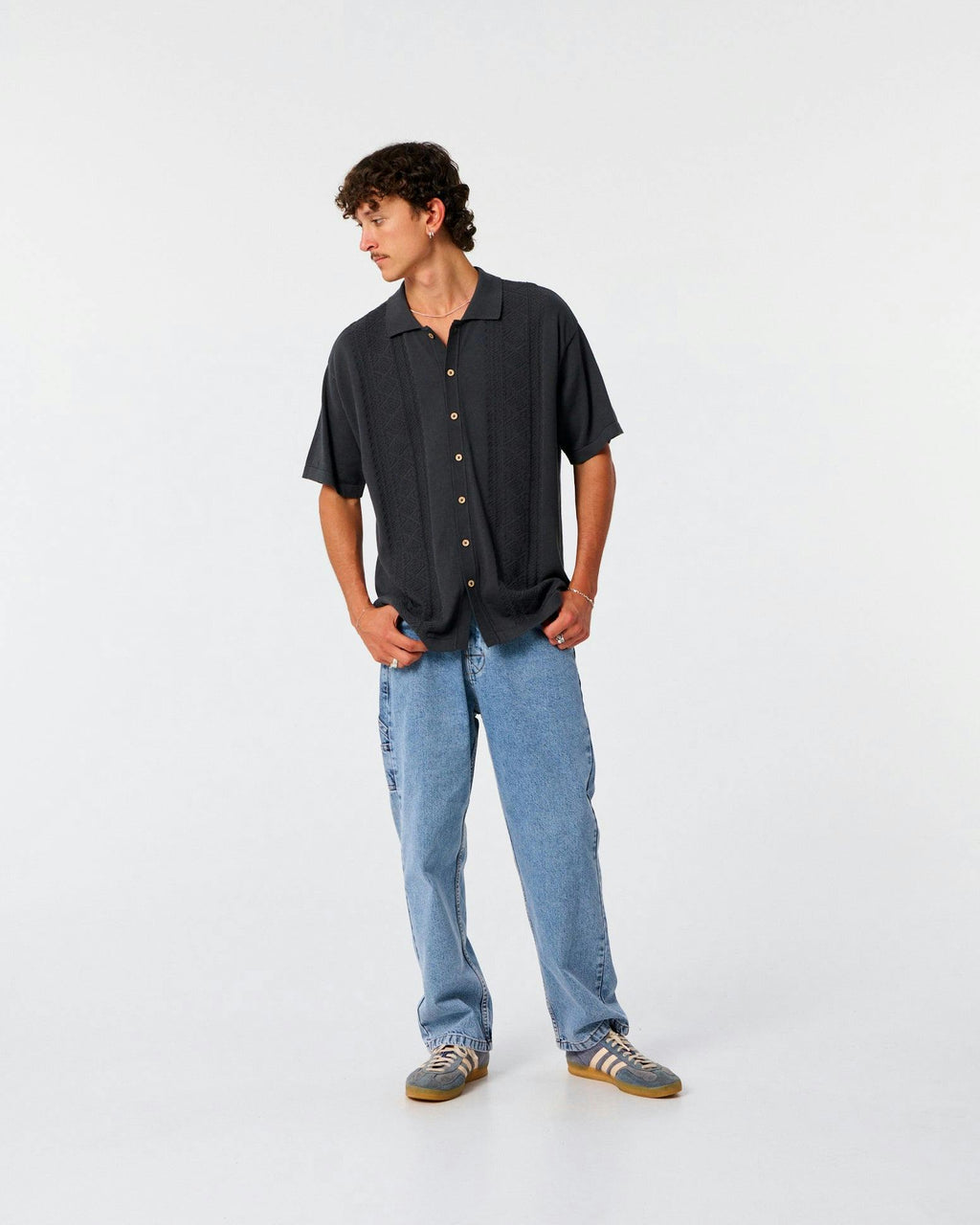 Trader Knit Shirt - Vintage Black