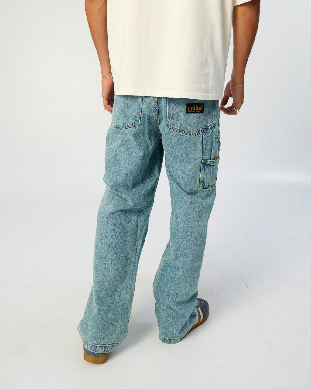 Peaty 5 Pocket Denim Carpenter Jean - Washed Blue