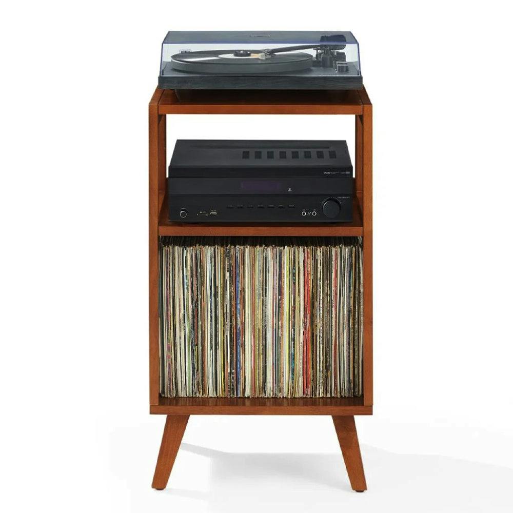 Crosley Voyager Bluetooth Portable Turntable + Crosley Asheville Stand Bundle  - Washed Blue