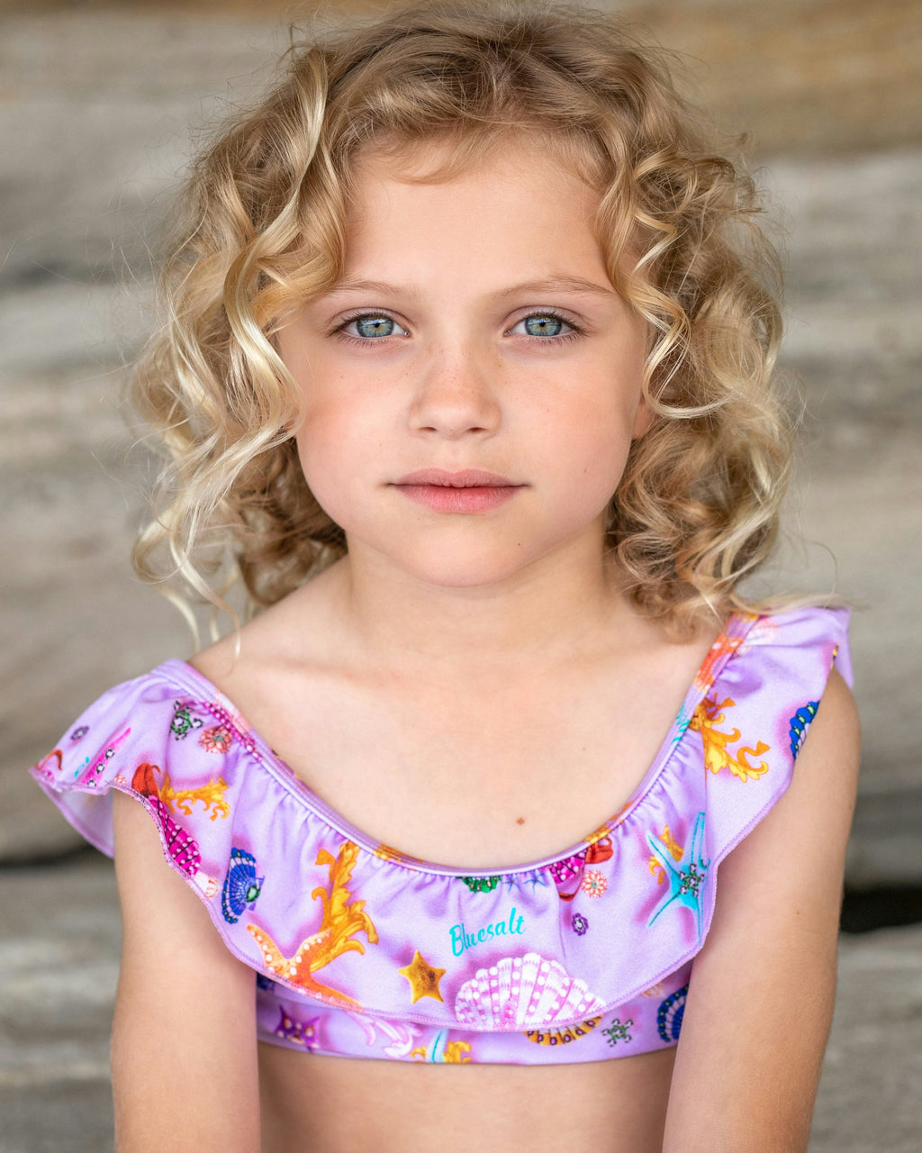 Beach Treasures Rash Top and Bikini Set